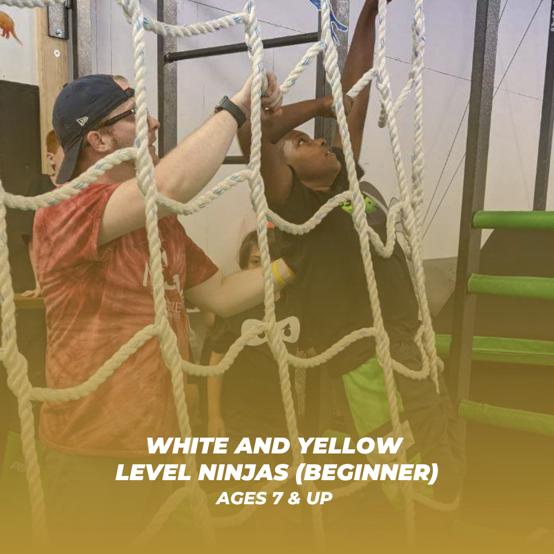 NinjaZone White/Yellow Level (Beginner) - Ages 7 and up