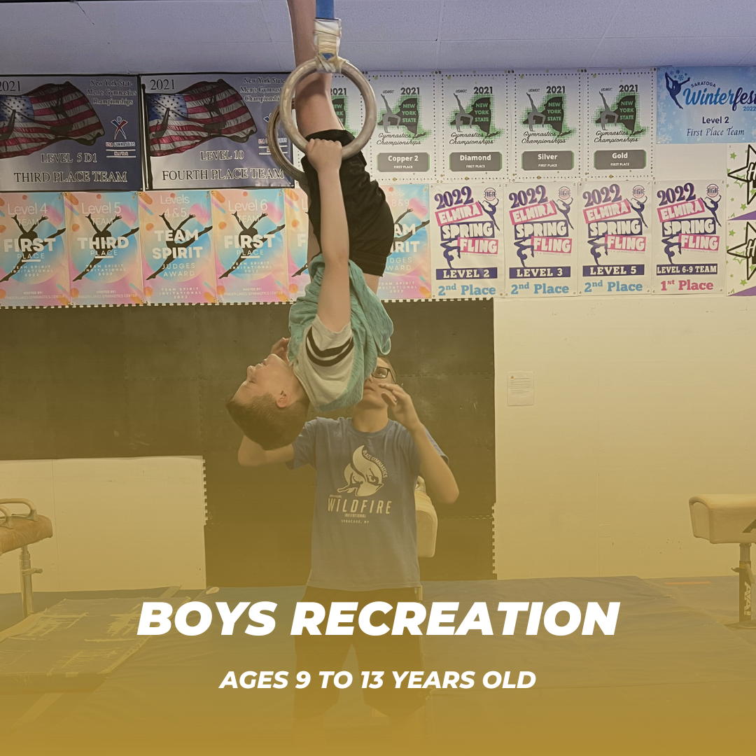 Boys Recreation - Ages 9 to 13 years old